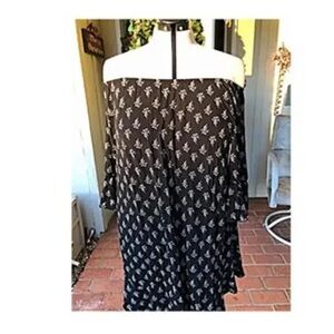 Elegant Black and White Patterned Women's Skirt
